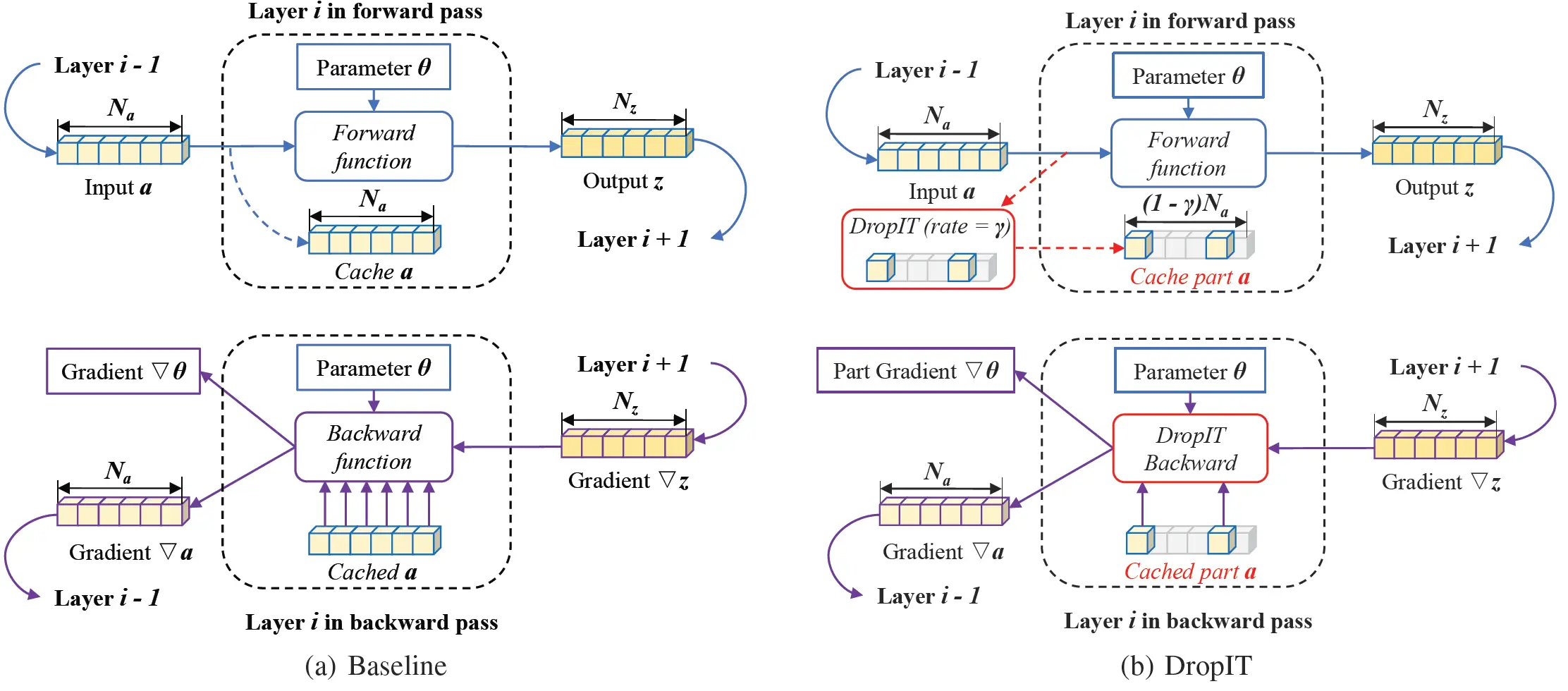 DropIT: Dropping Intermediate Tensors for Memory-Efficient DNN Training
